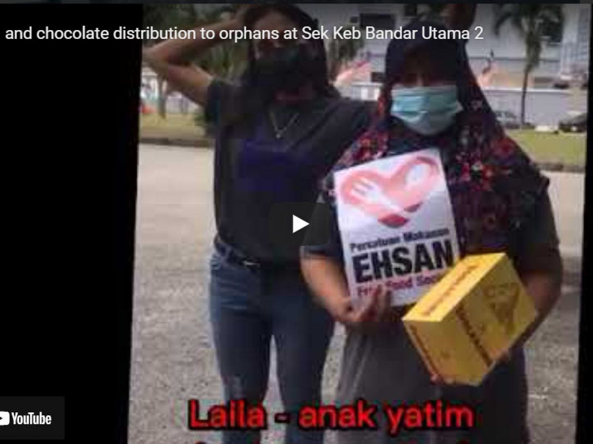 Food and chocolate distribution to orphans at Sek Keb Bandar Utama 2